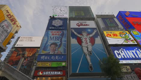 Shot-of-the-famous-Glico-sign-in-the-Dotonbori-neighborhood-in-Osaka-during-the-day