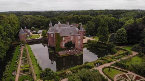 Aerial-View-Of-Zuylen-Castle-In-Utrecht
