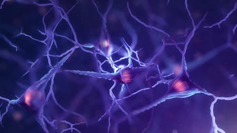 Zellanimation-Mit-Neuronenverlust-|-Gehirnzellen-|-Stimmungsschwankungen-Basierend-Auf-Der-Bewegung-Von-Neuronen