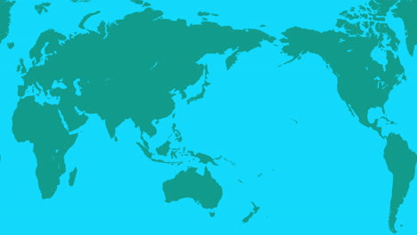 Mapa-Del-Mundo-Giratorio,-Bucle-Sin-Interrupción