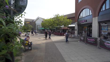 Chelmsford-High-Street-on-a-Sunny-warm-day-with-people-walking-by