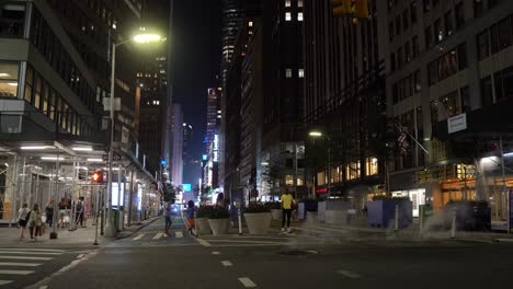 Street-view-near-Times-Square-at-night