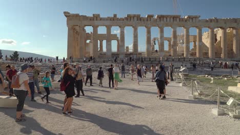 People-Swarming-Acropolis-Temple-in-Parthenon-Area