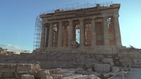 Construction-Poles-Placed-on-Acropolis-in-Parthenon-Area