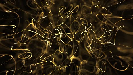 Golden-Particles-Wave-Flow-With-Dust-and-Bokeh-Shimmering-Looped-Animation