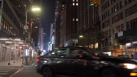 Street-view-near-Times-Square-at-night