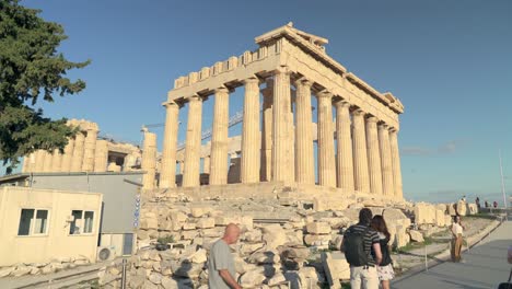 Parthenon-Akropolis-In-Den-Frühen-Morgenstunden
