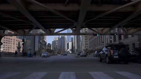 Chicago-Street-Mit-Verkehrszeitlupe