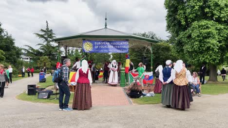 European-Association-of-Folklore-Festival-in-Crawley,-United-Kingdom