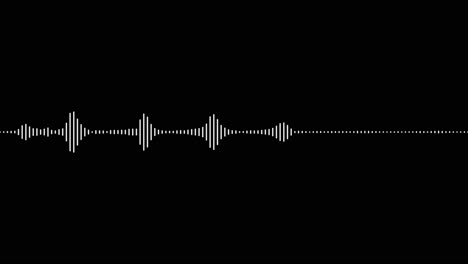 Unas-Simples-Líneas-Blancas-Sobre-Negro,-Efecto-De-Visualización-De-Audio-Animado