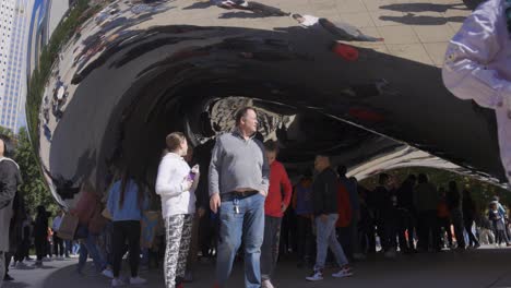 The-Bean-in-Chicago-Slow-Motion-Under-with-People