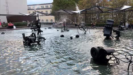 Tinguely-fountain-art-installation-in-the-center-of-Basel