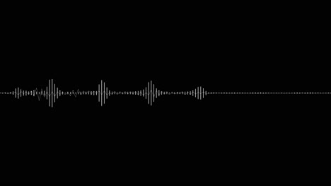 Audioanimation-Mit-Schwarzem-Hintergrund-Und-Weißer-Linie