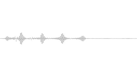 Un-Simple-Efecto-De-Visualización-De-Audio-En-Blanco-Y-Negro-De-Línea-Delgada