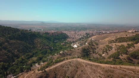 Luftaufnahme-Von-Granada-Und-Der-Alhambra
