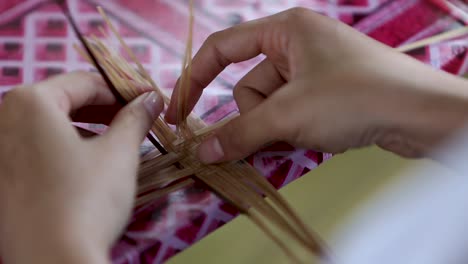 Bambus-Korbwaren,-Handgefertigte-Bambus-Korbwaren-Thailand-Bambus-Handwerk