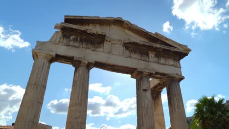Gate-of-Athena-Archegetis-with-Blue-Sky-in-Background
