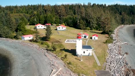 Drone-shot-of-Lighthouse-on-west-coast-Island-Sointulia