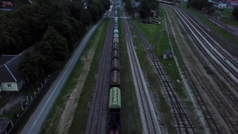 Flächenschuss-Des-Güterzugs