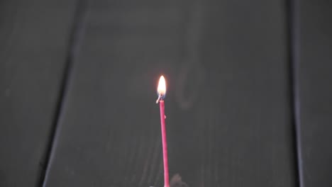 A-time-lapse-of-a-birthday-candle-burning-down