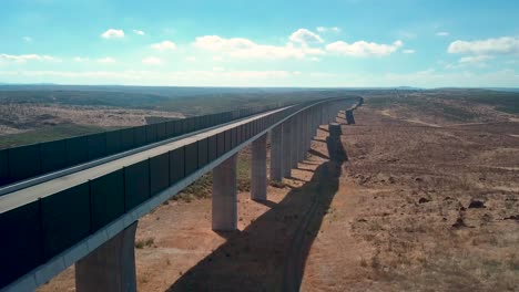 Aerial-view-of-a-viaduct-in-Spain