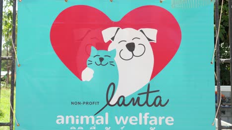 Lanta-Animal-Welfare-sign-in-Ko-Lanta,-Thailand