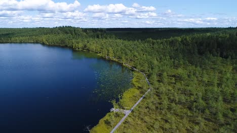 Rised-bog-aerial-wide-view-in-autumn-colors