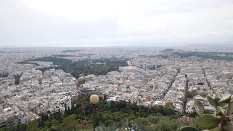 Panoramashot-of-Athen,-Greece