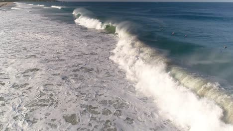 Aerial-drone-shot-Aerial-shot-of-a-big-tube-barrel-wave-in-Zicatela-beach-Puerto-Escondido,-Oaxaca