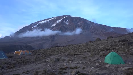 Panoramic-shot-of-Mount-Kilimanjaro-Summit