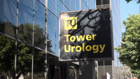 Tower-of-Urology-physicians-medical-health-center-in-Los-Angeles,-medium-shot