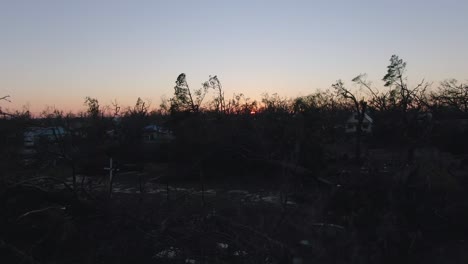 Sonnenuntergang-über-Panama-City-Nach-Hurrikan-Michael
