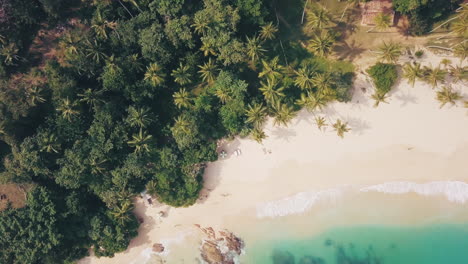 Amanwella-beach-south-coast-of-Sri-Lanka-tropical-paradise-ocean-and-sand-drone-footage