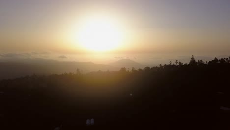 Sunrise-in-the-green-Taita-hills,-Kenya