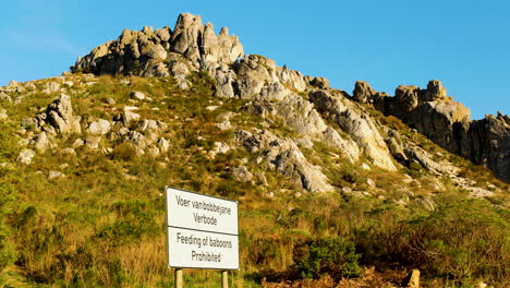 Feeding-of-baboons-prohibited-sign-at-Sir-Lowry's-Pass-on-mountain