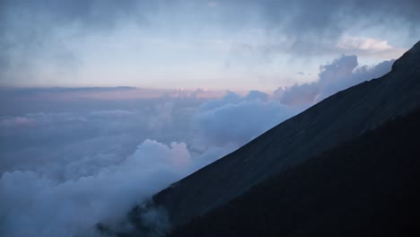 The-side-of-a-volcano-above-the-clouds-in-Guatemala