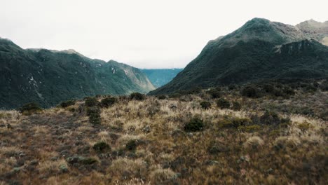 Panorama-Of-Mountain-Range-And-Valley-In-Cayambe-Coca-Ecological-Reserve,-Papallacta,-Ecuador