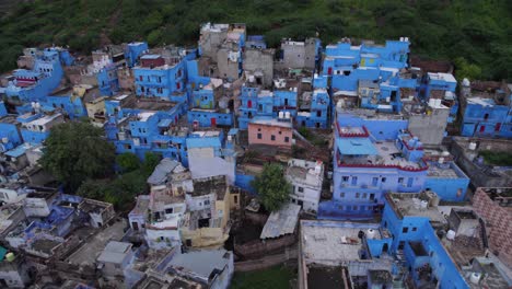 Vivienda-Azul-Icónica-En-La-Ciudad-Azul-De-Rajasthan-Jodhpur