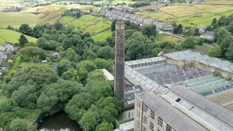 Drone-Aerial-footage-of-a-typical-industrial-village-in-Yorkshire-England-1