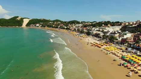 Aerial-shot-of-beautiful-Beach-on-Brazil