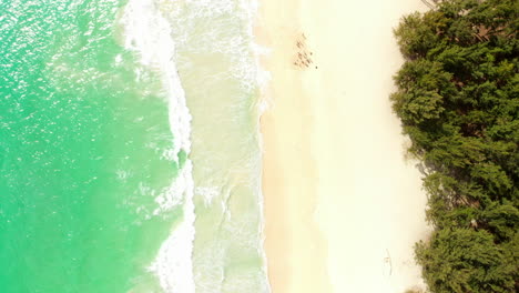 Aerial-of-Sherwood-Beach-in-Hawaii