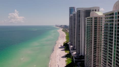Aerial-Sunny-Isles-Beach-skyline-in-Sunny-Isles,-Florida-Drone-3
