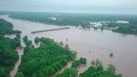 Historic-flooding-Arkansas-River-2019-McClellan–Kerr-Arkansas-River-Navigation-System
