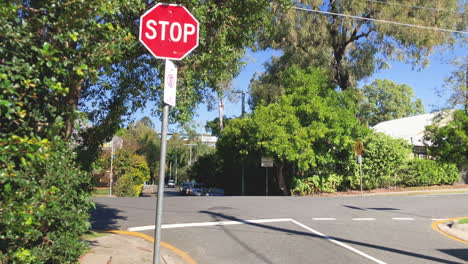 Red-"Stop-Sign"-at-Intersection