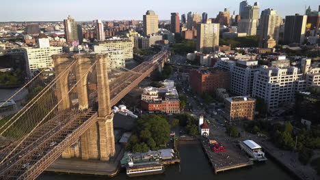 Drone-footage-showing-Brooklyn-Bridge