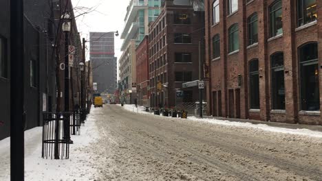 Rekordverdächtiger-Schneefall-Lässt-Die-Richmond-Street-Am-27.-Februar-2019-Mit-Schnee-Bedeckt---Stadt-Toronto