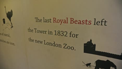 Tower-Of-London-Schild-&quot;Das-Letzte-Königliche-Tier-Verließ-Den-Turm-1832-Für-Den-Neuen-Londoner-Zoo&quot;