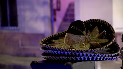 Stack-of-sombreros-in-the-street