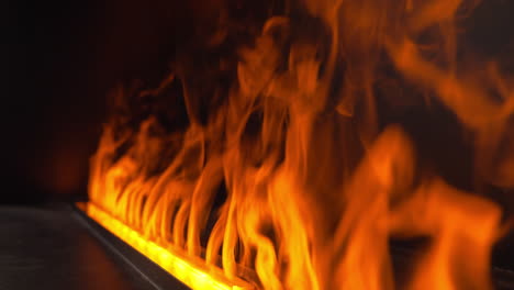 Close-Up-Of-Fire-From-Electric-Fireplace-Inside-The-Spa