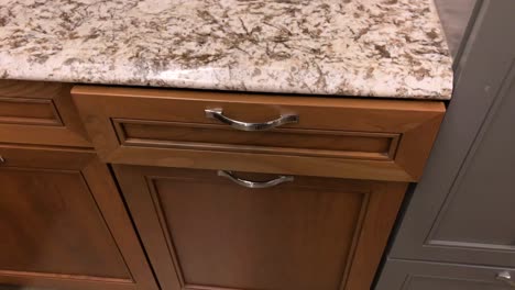 Kitchen-cabinet-drawer-closing-in-slow-motion